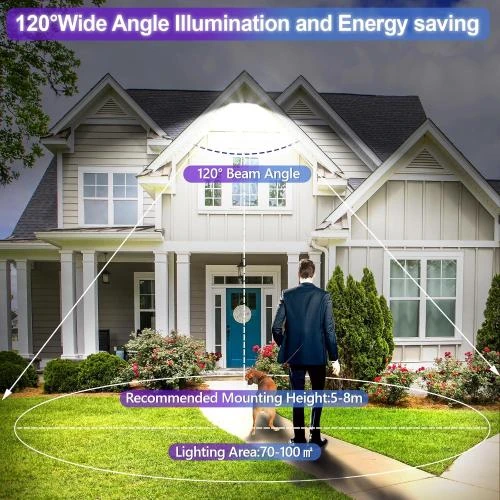 Détail de Projecteur LED Extérieur 100W, 10000LM, IP67, Lot de 2
