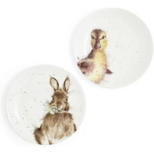 Wrendale Designs Lot 2 Assiettes Découper Lapin, Caneton - Vue principale