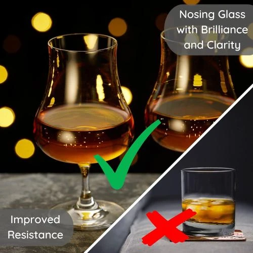 Zoom sur Muldale Verres à Whisky Cristal, Ensemble 2 Pièces