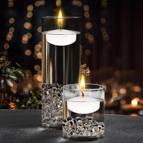 Zoom sur Bougies Flottantes Non Parfumées Mega Candles, Lot 12