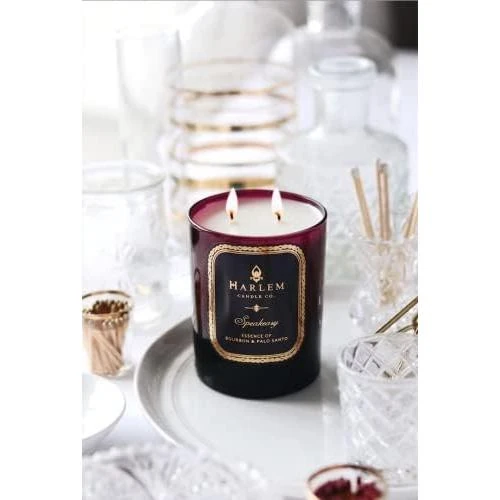 Zoom sur Bougie luxe Speakeasy Harlem Candle Company, double mèche