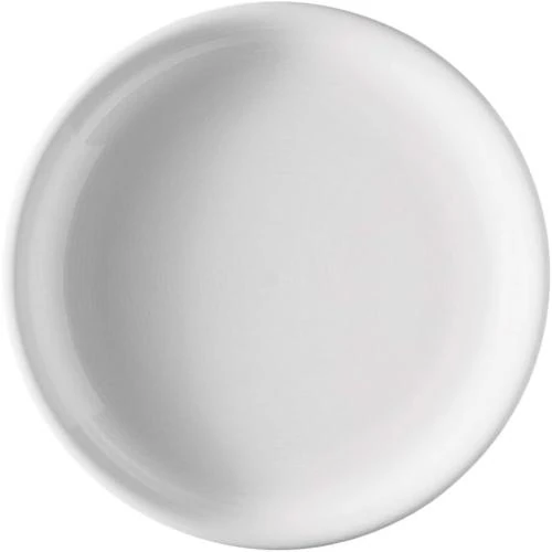 Assiettes dessert porcelaine blanc, motif Thomas, tendance - Vue principale