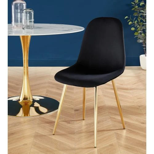 Zoom sur Chaises Lena Baita, Lot de 4, Design Élégant