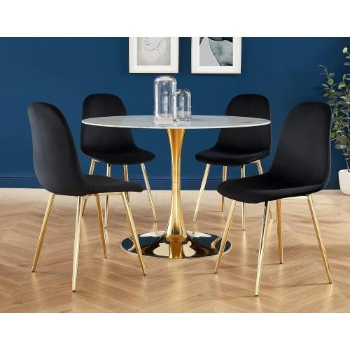 Détail de Chaises Lena Baita, Lot de 4, Design Élégant