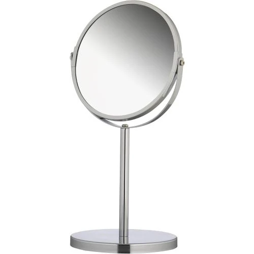 Miroir Cosmétique Double Face, Argente, 1x 3X Grossissement - Vue principale