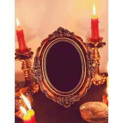 Miroir de Sorcière Noir Nosadi, Outils de Scrying, Divination