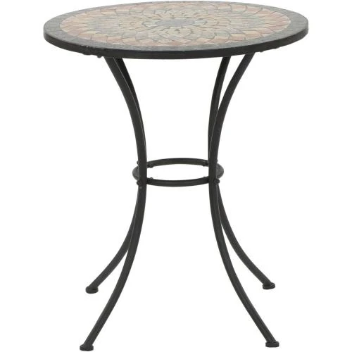 Zoom sur Table de Jardin Siena Garden Prato Acier Noir 60x60
