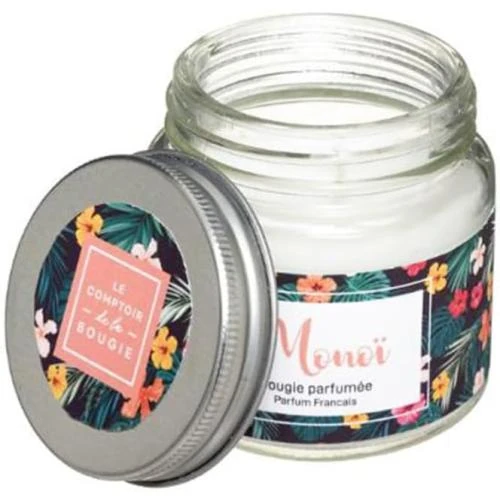 Détail de Bougie Parfumée Verre Bocal 65g Monoi Paris Prix