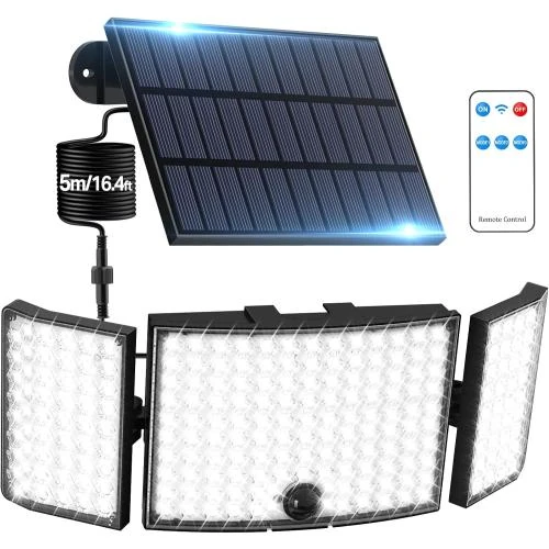 Lampe Solaire Exterieure 234 LED, Super Lumineux, IP65 - Vue principale