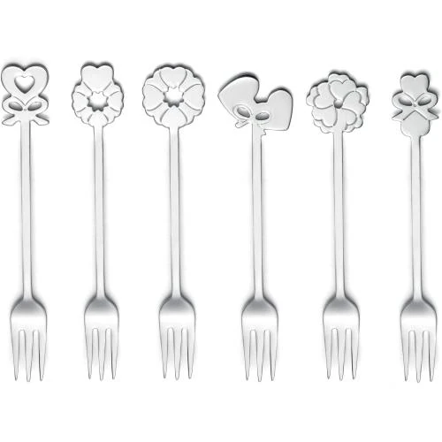 Guzzini Dolce Love 6 Fourchettes Acier Inoxydable Argent - Vue principale