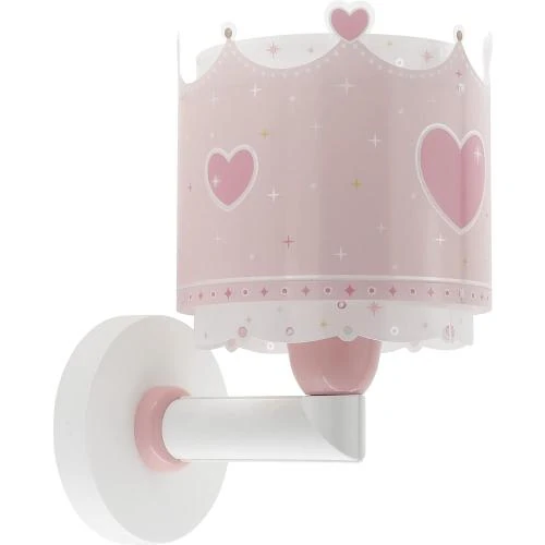 Applique Murale Enfant Dalber Little Queen Couronne Rose - Vue principale