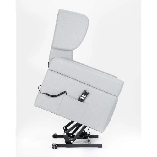 Zoom sur Fauteuil électrique releveur Sime, 2 moteurs, gris, médical