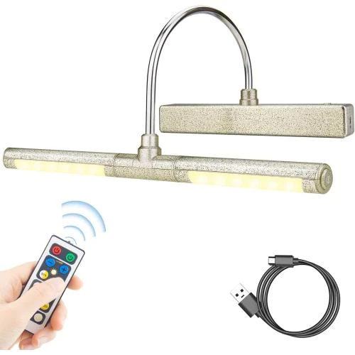 Lampe LED rotative sans fil, télécommande, applique murale - Vue principale