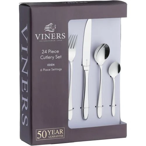 Coffret Couverts 24 pièces INOX, VINERS Eden - Vue principale