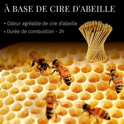 Détail de Bougies Rituelles Danilovo, Cire d'Abeille, Orthodoxes
