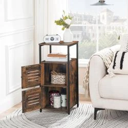 Meuble Rangement Industriel Vintage, Armoire Étagères Réglables en situation