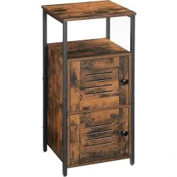 Meuble Rangement Industriel Vintage, Armoire Étagères Réglables