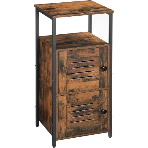 Meuble Rangement Industriel Vintage, Armoire Étagères Réglables - Vue principale