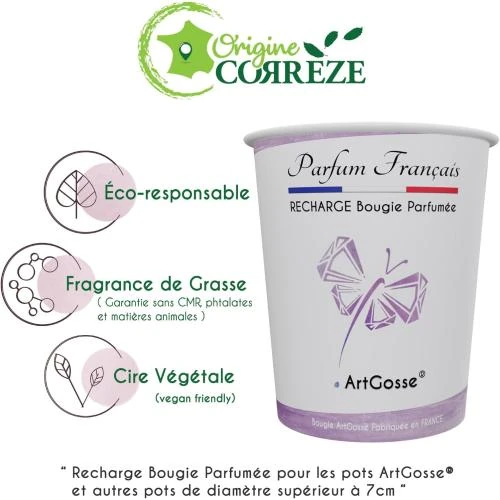Zoom sur Recharge parfumée Monoi de Tahiti Artgosse 160ml