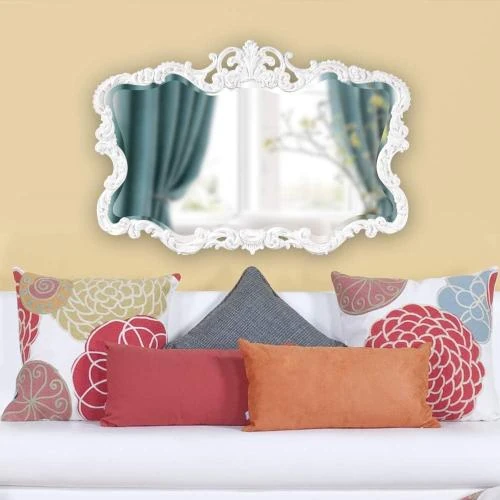 Détail de Miroir Talida blanc, Howard Elliott Collection, design élégant