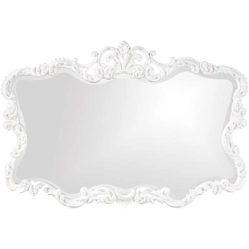 Miroir Talida blanc, Howard Elliott Collection, design élégant - Vue principale