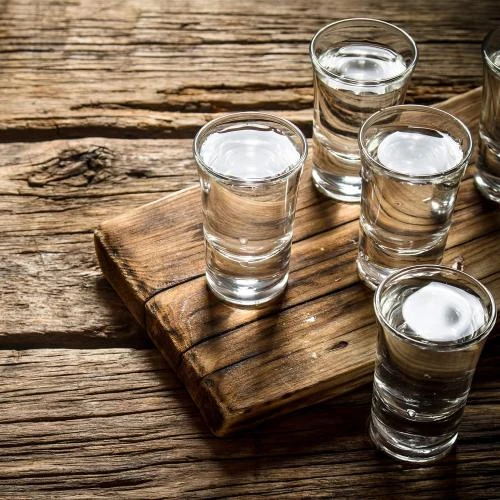 Détail de Verres digestif transparent, lot de 6, Relaxdays