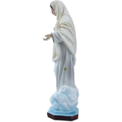 Zoom sur Statue Notre Dame de Medjugorje, résine, peint à la main
