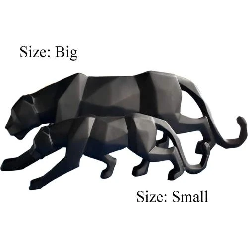 Zoom sur Fjwysangu Sculptures Animaux Abstraits Résine Noire