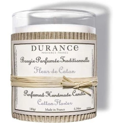 Bougie Parfum Fleur de Coton, DURANCE, Ambiance Relaxante