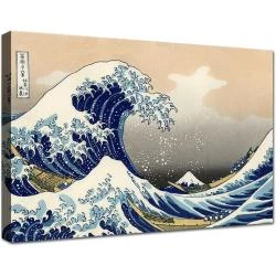 Tableau Moderne Hokusai, Vague Kanagawa, Impression Murale