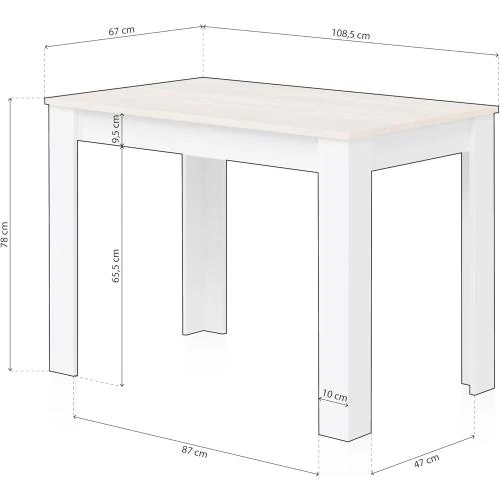 Zoom sur Table à Manger LOUNGITUDE Design Moderne Élégante