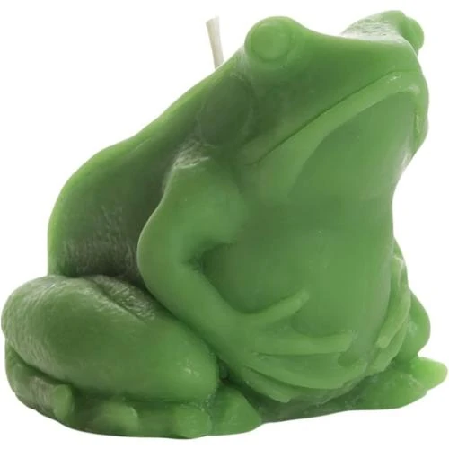 Bougie grenouille verte Big Dipper Wax Works, cire d'abeille - Vue principale