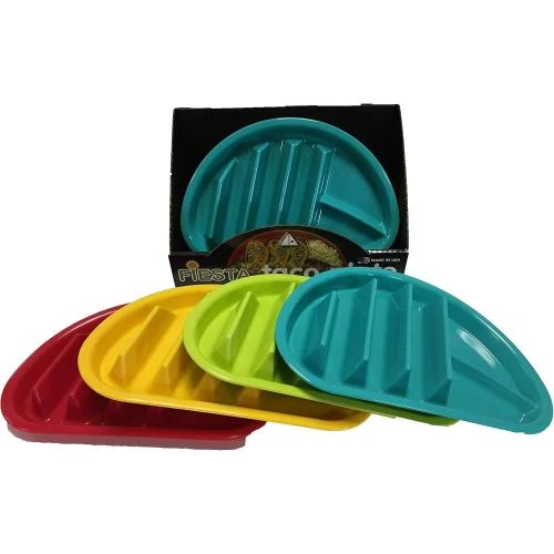 Assiette Fiesta Taco, 12 Couleurs Assorties, Arrow Home - Vue principale