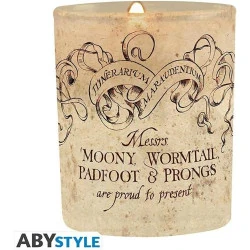Bougie Carte du Maraudeur Harry Potter, ABYstyle en situation