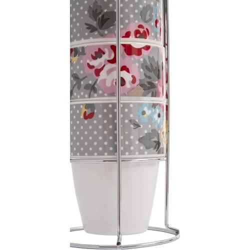 Zoom sur Tasses empilables, lot 4, New Bone China, acier inoxydable, multicolore