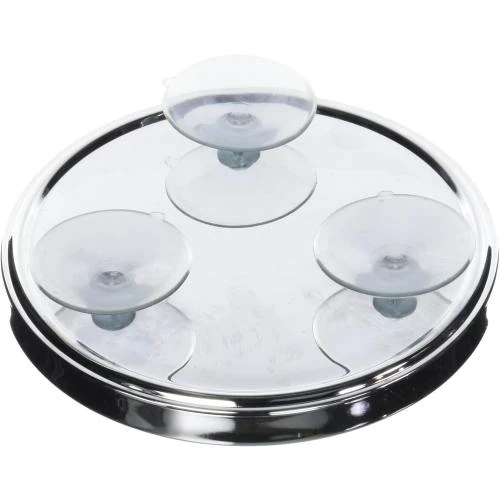 Détail de Miroir Rond Grossissant X5, Ventouse Acier Chrome