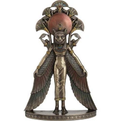 Statue Murale Sekhmet Déesse Guerrière Ailée Veronese Design