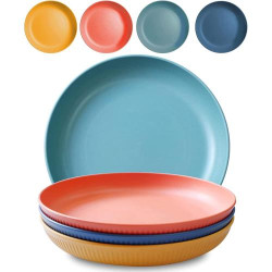 Présentation Assiettes plates Yongheng incassables, en polypropylene, micro-ondes