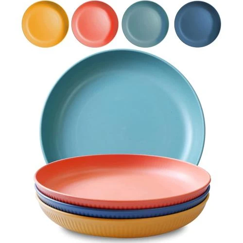 Assiettes plates Yongheng incassables, en polypropylene, micro-ondes - Vue principale