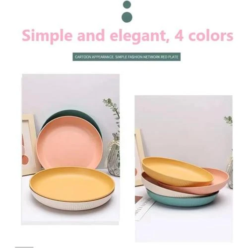 Zoom sur Assiettes plates Yongheng incassables, en polypropylene, micro-ondes