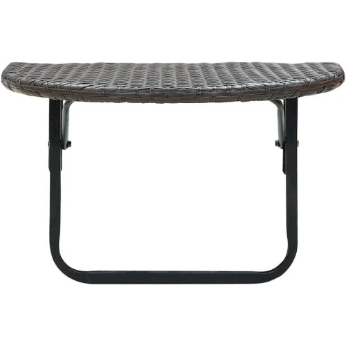 Détail de Table Basse Balcon Jardin Terrasse Patio Marron Vidaxl