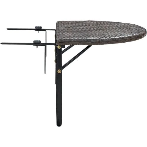 Zoom sur Table Basse Balcon Jardin Terrasse Patio Marron Vidaxl