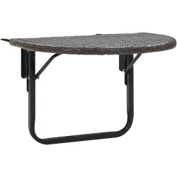Table Basse Balcon Jardin Terrasse Patio Marron Vidaxl