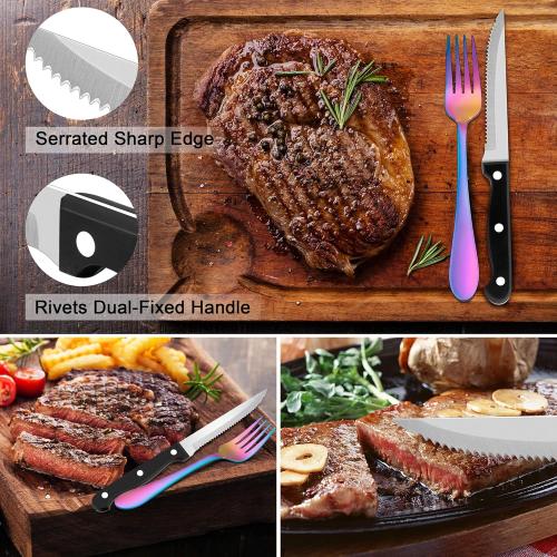 Présentation de Zoom sur Herogo 36 Couverts Acier Inoxydable, Élégants, Restaurant