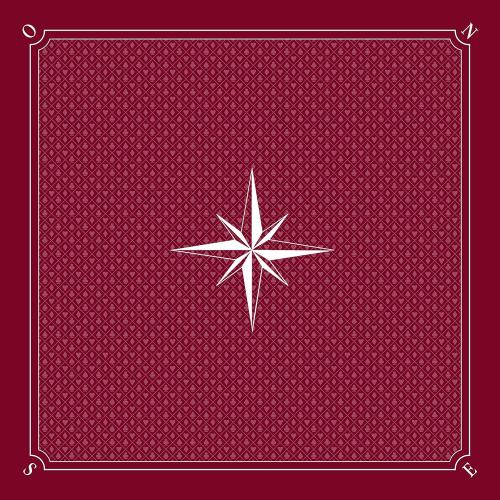 Présentation de Présentation Tapis Tarot Rose des Vents Bordeaux, Fabrication Française