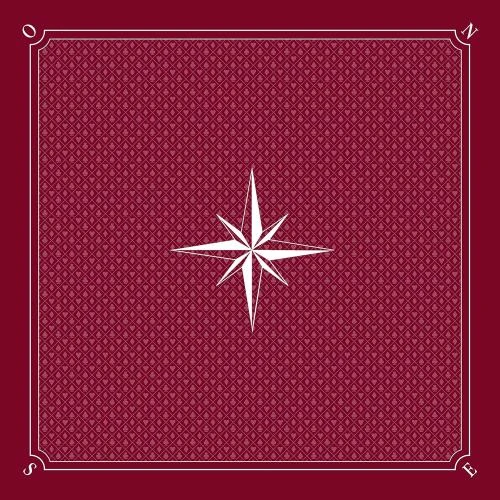 Tapis Tarot Rose des Vents Bordeaux, Fabrication Française - Vue principale