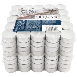 Bougies Chauffe-plat Hofer, 200 pièces, longue durée