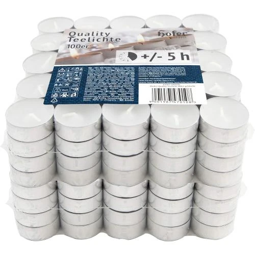 Bougies Chauffe-plat Hofer, 200 pièces, longue durée - Vue principale