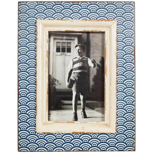 Cadre Photo Vague Bleue, Décoration Élégante, Style Moderne - Vue principale