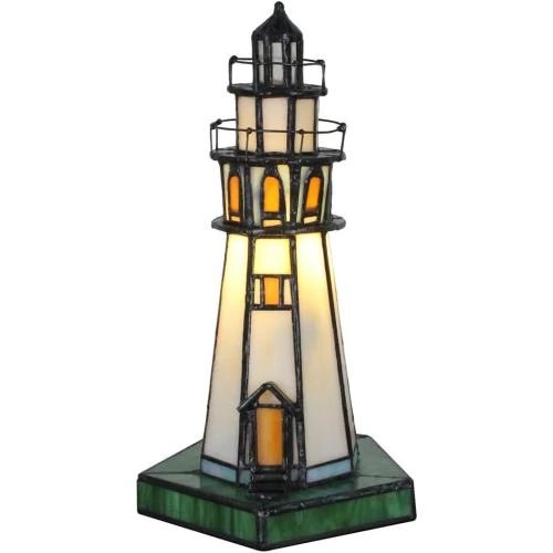 Détail de Lampes de Table Verre Tiffany, Lumières Décoratives Colorées
